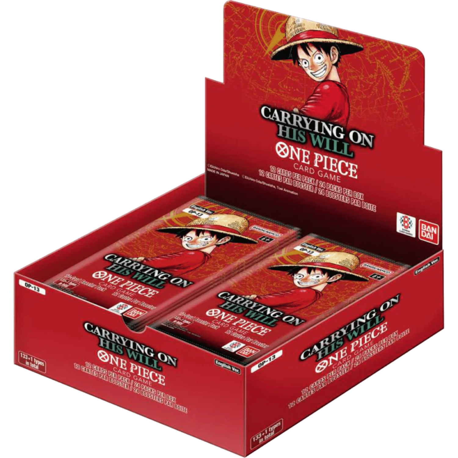 One Piece Card Game OP-13 Carrying on his Will Booster box – The